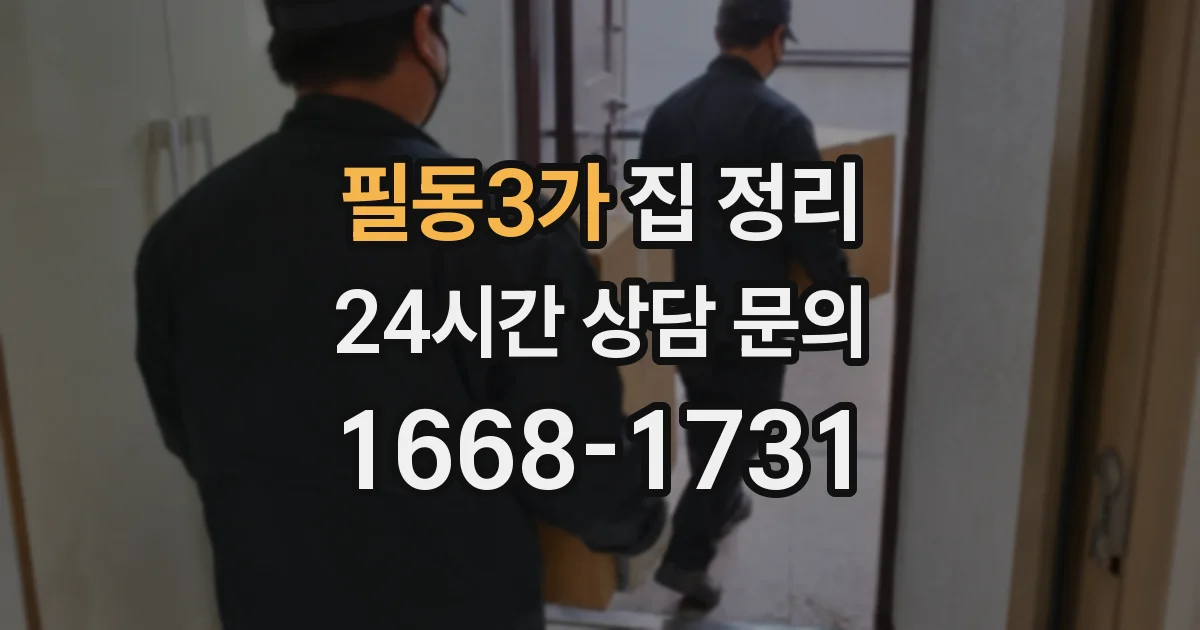 필동3가 집 정리