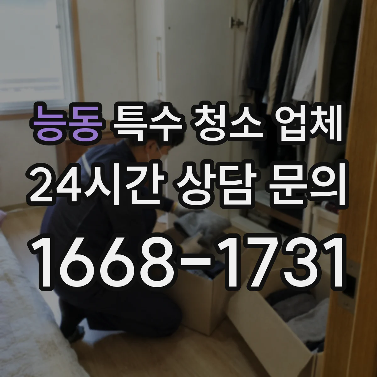 능동 특수 청소 업체
