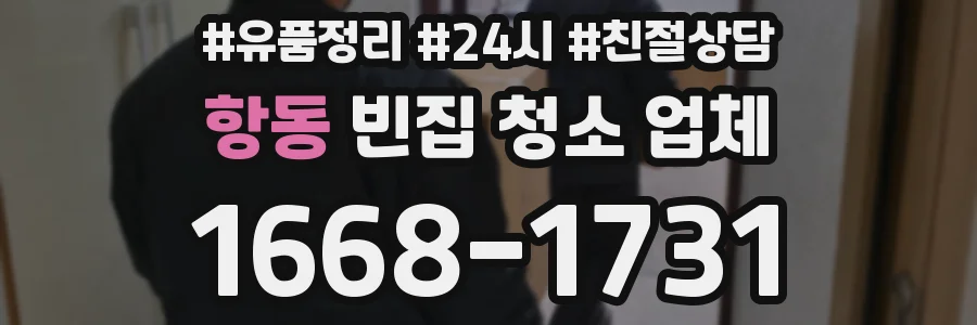 항동 빈집 청소 업체