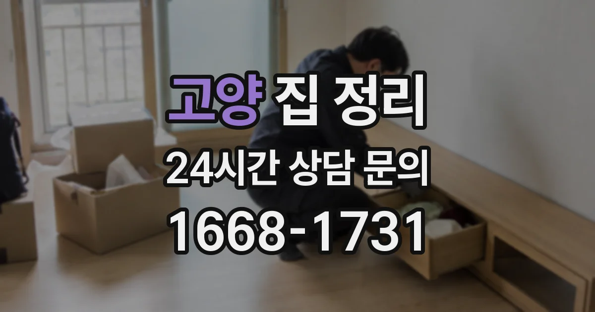 고양 집 정리