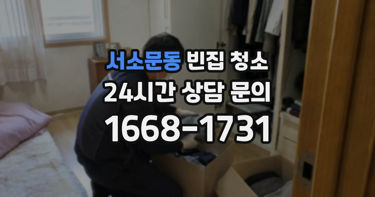 서소문동 빈집 청소