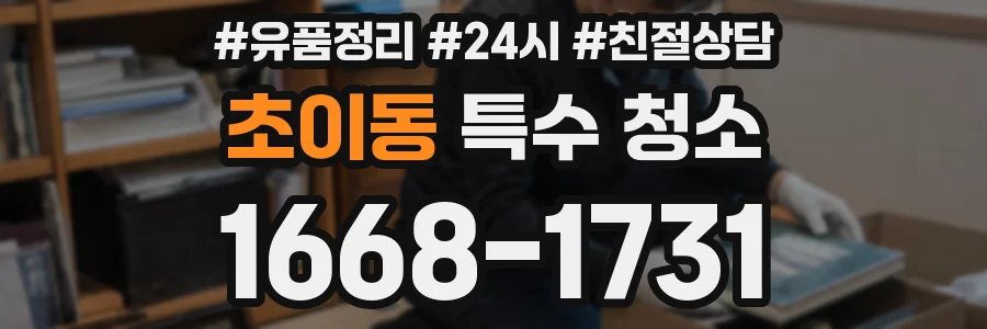 초이동 특수 청소