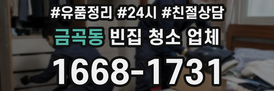 금곡동 빈집 청소 업체