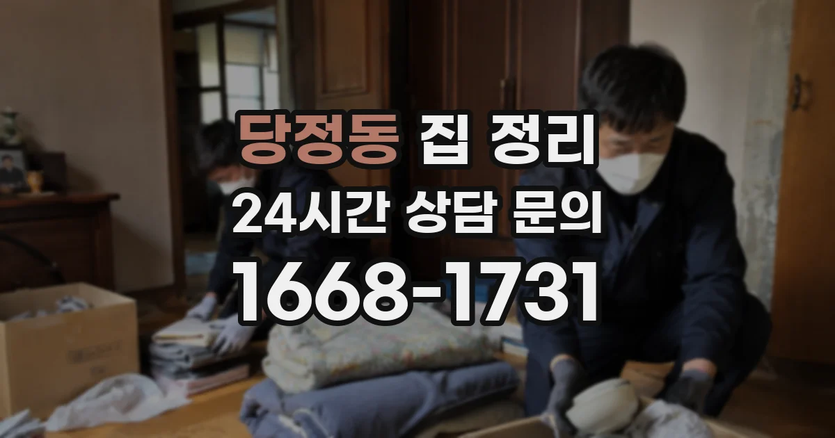 당정동 집 정리
