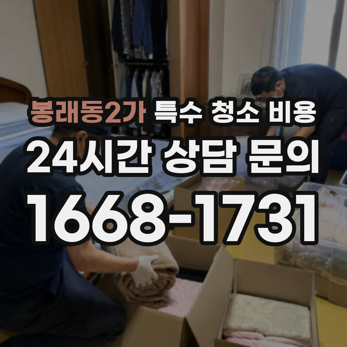 봉래동2가 특수 청소 비용 사체·오염 구역 범위 따라 비용 계산