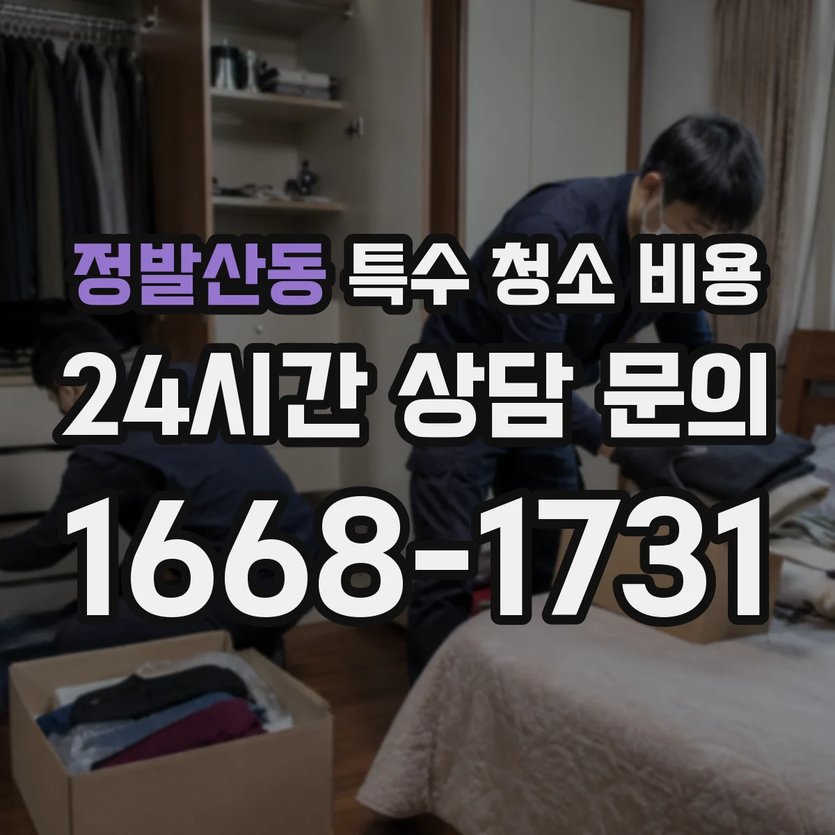 정발산동 특수 청소 비용