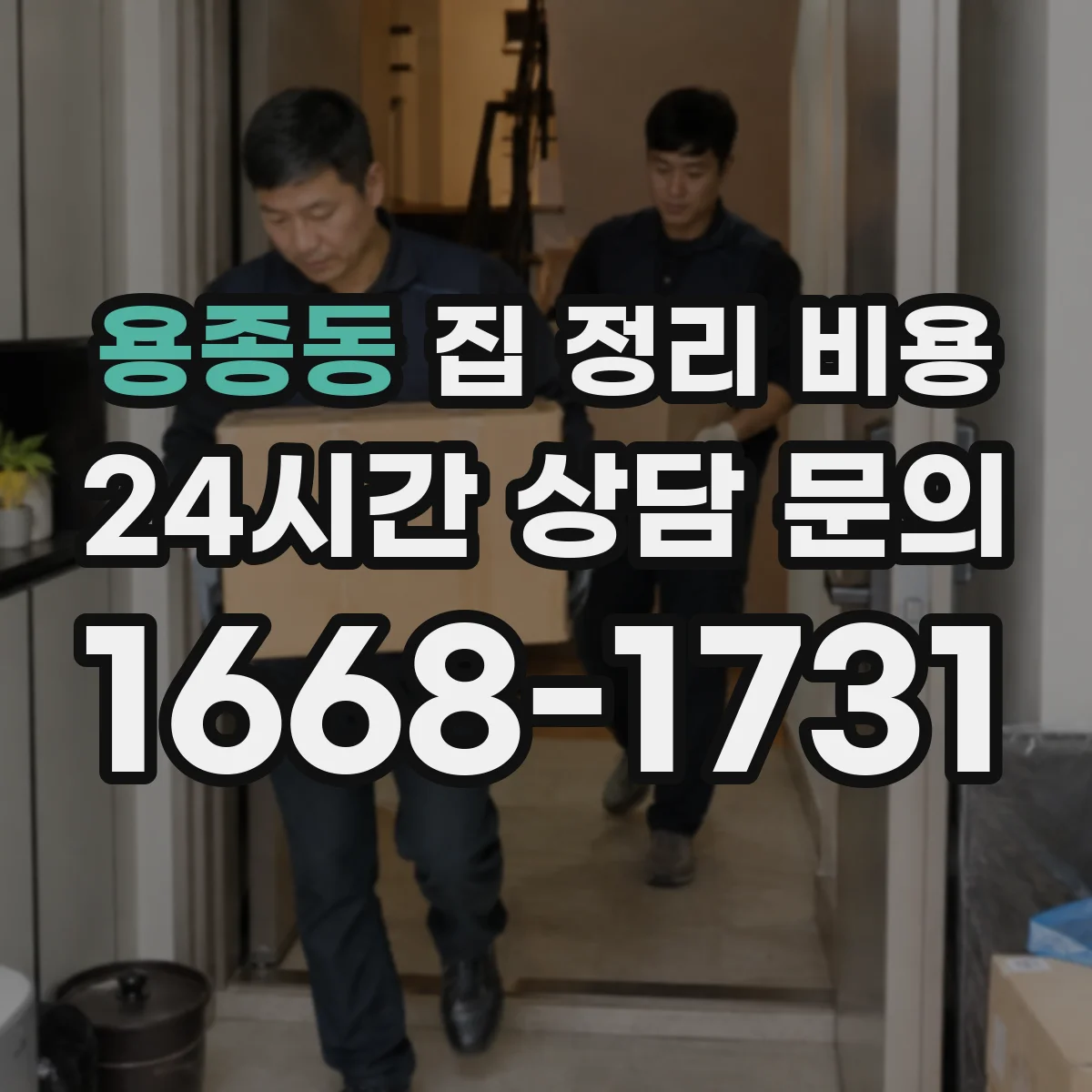 용종동 집 정리 비용