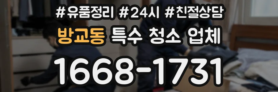 방교동 특수 청소 업체
