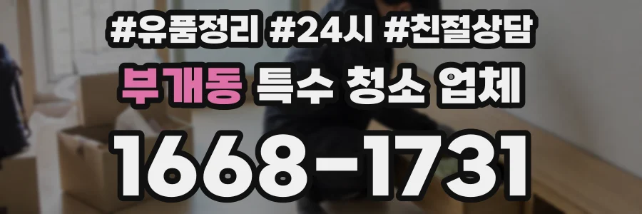 부개동 특수 청소 업체