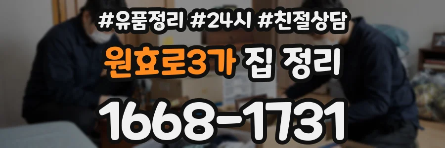 원효로3가 집 정리