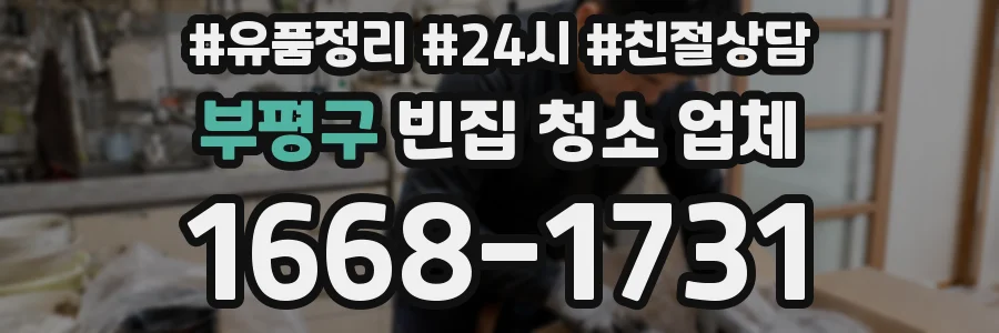 부평구 빈집 청소 업체