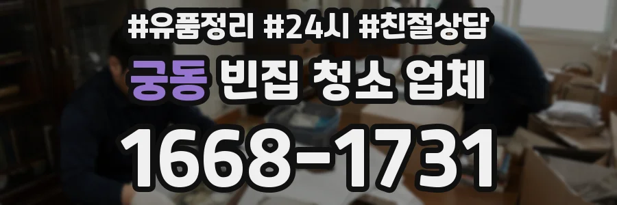 궁동 빈집 청소 업체