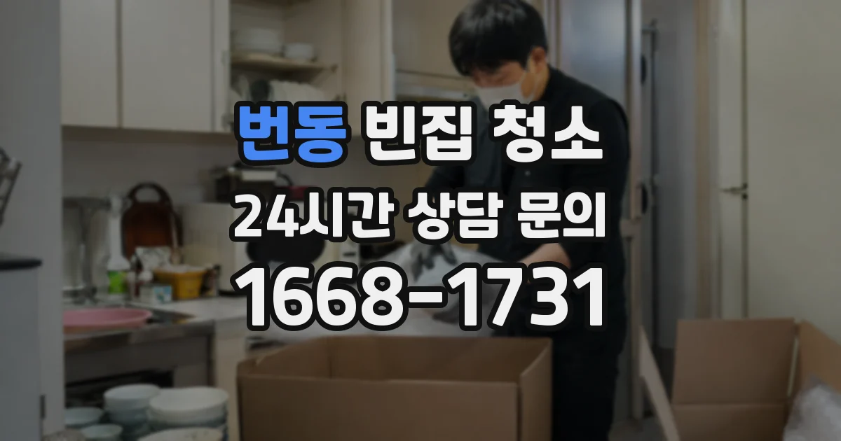 번동 빈집 청소