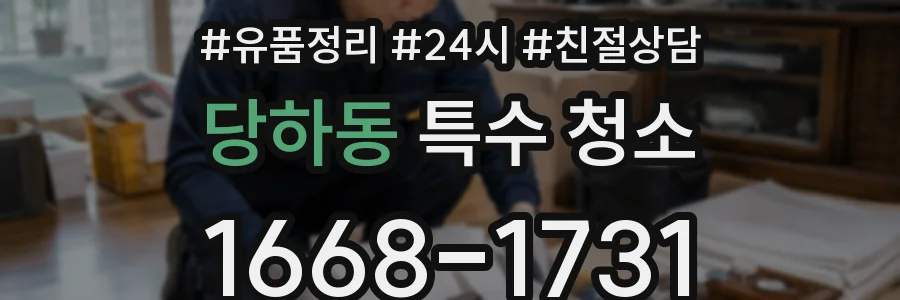 당하동 특수 청소
