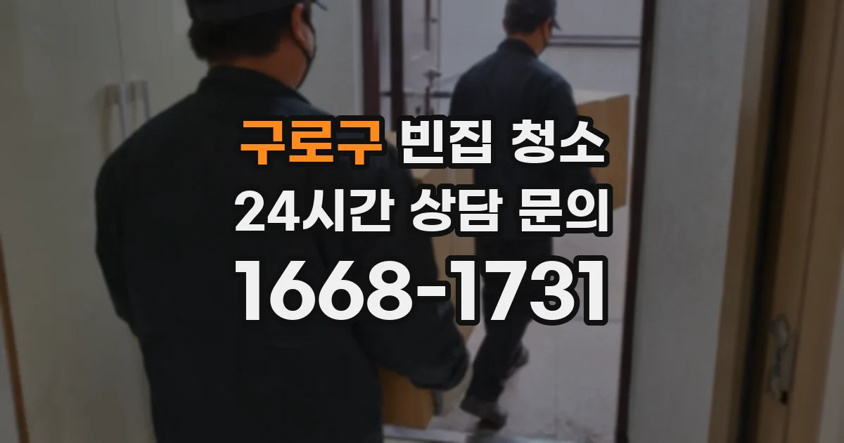 구로구 빈집 청소