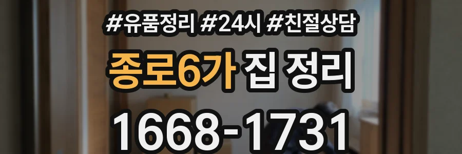 종로6가 집 정리