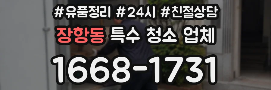 장항동 특수 청소 업체