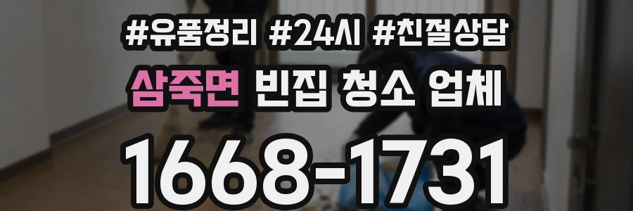 삼죽면 빈집 청소 업체