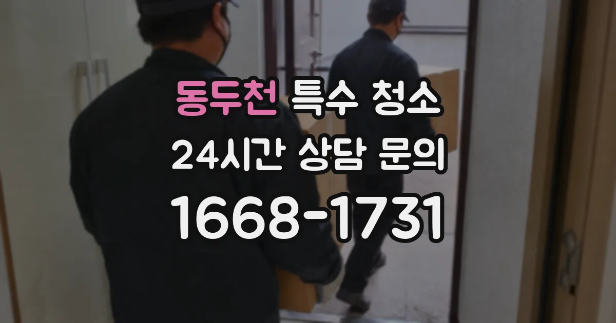 동두천 특수 청소