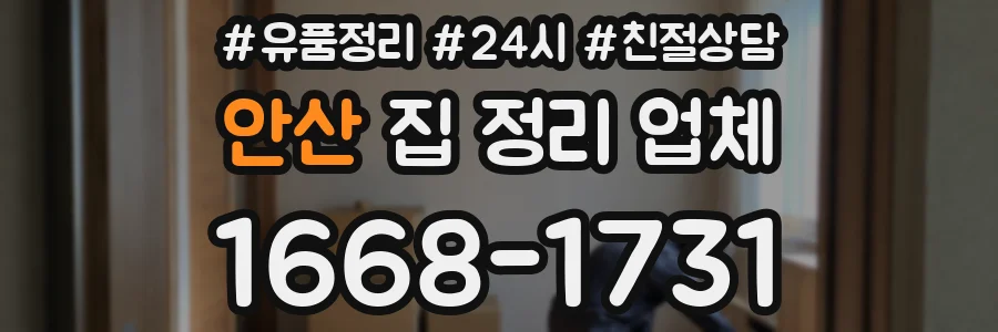 안산 집 정리 업체