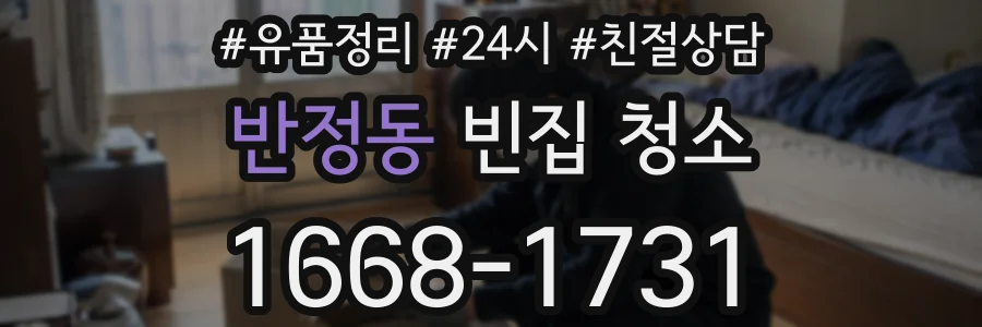 반정동 빈집 청소