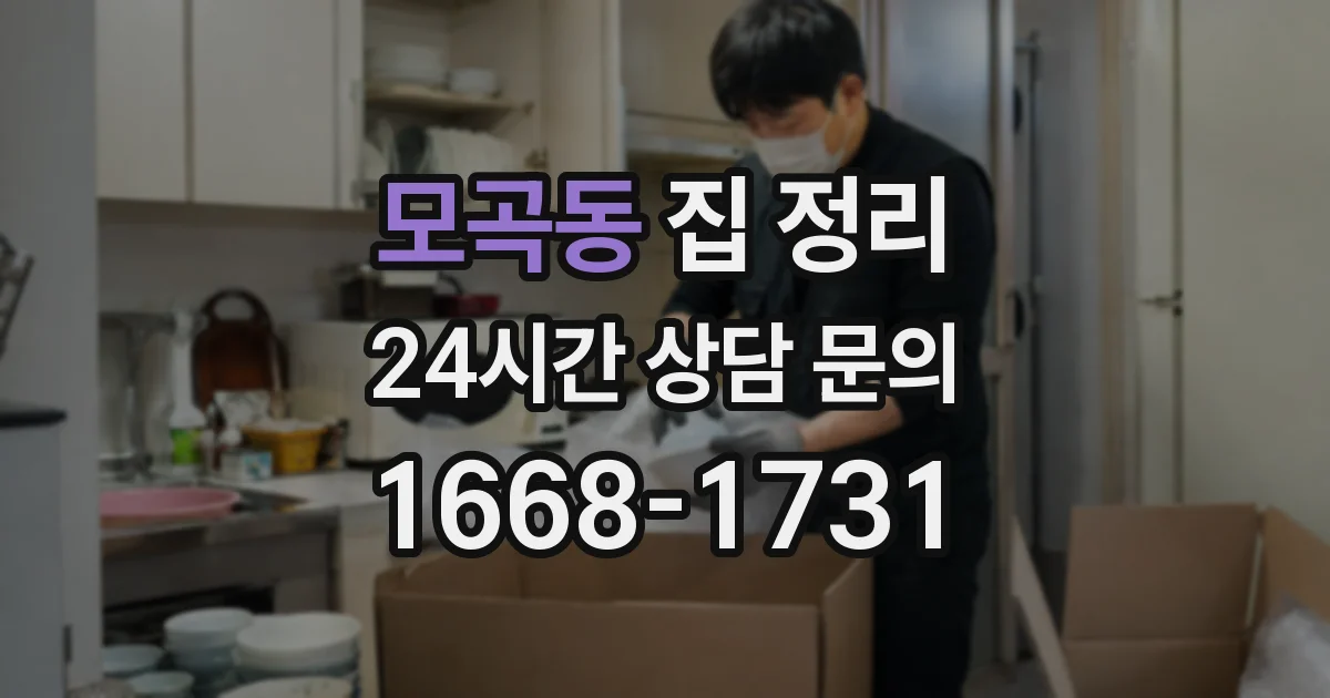 모곡동 집 정리