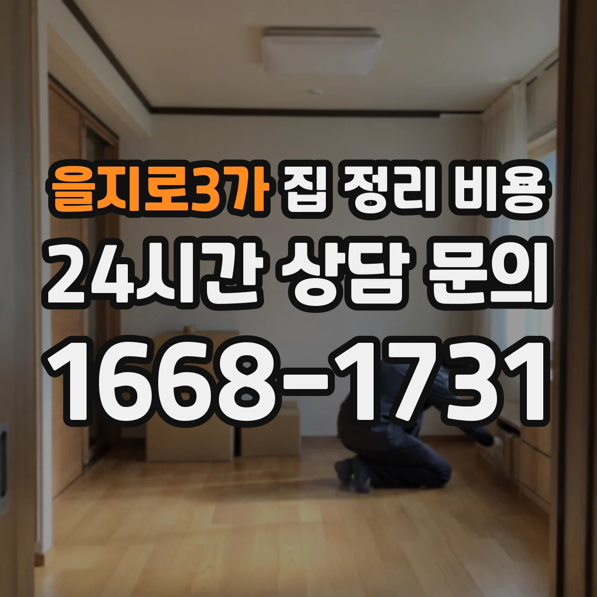 을지로3가 집 정리 비용