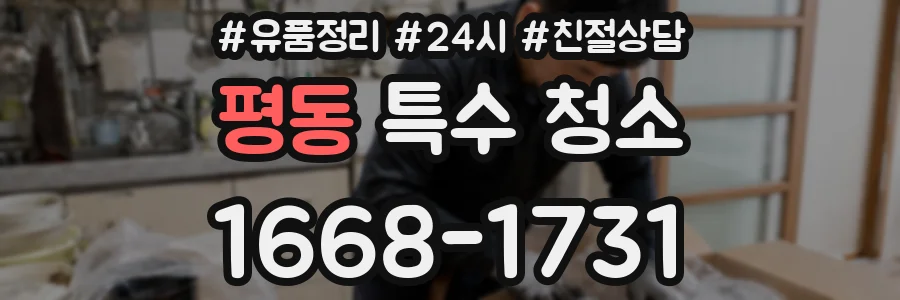 평동 특수 청소