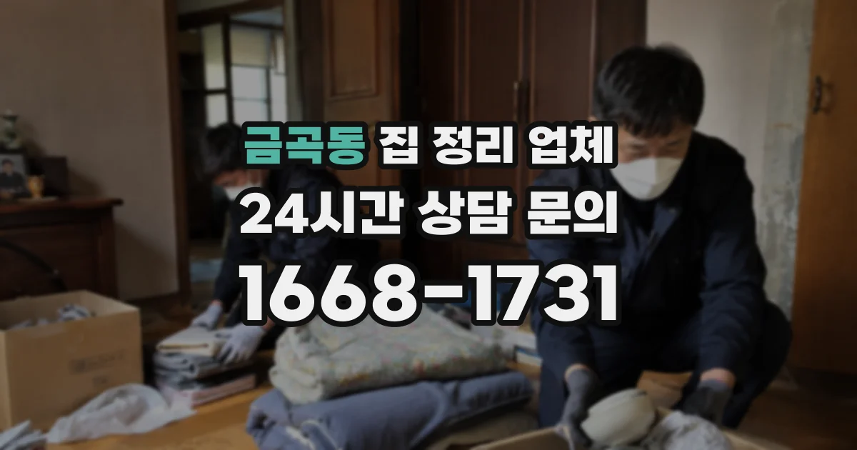 금곡동 집 정리 업체