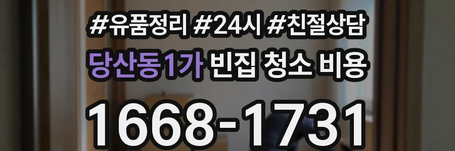 당산동1가 빈집 청소 비용
