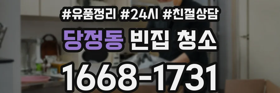 당정동 빈집 청소