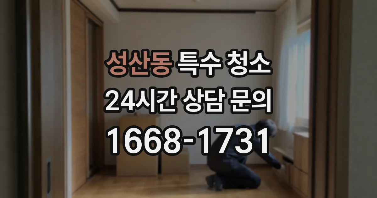 성산동 특수 청소