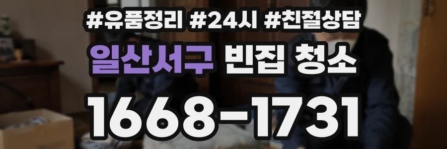 일산서구 빈집 청소