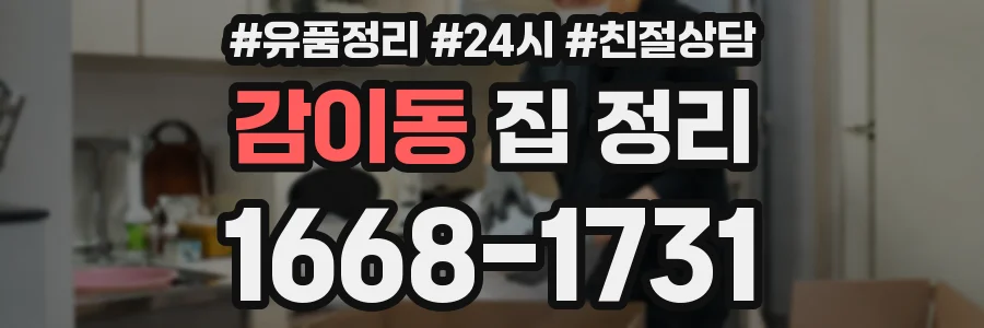감이동 집 정리