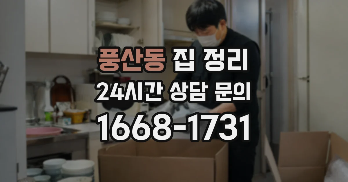 풍산동 집 정리