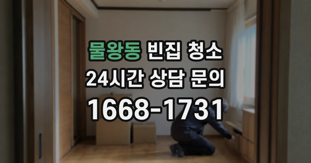 물왕동 빈집 청소