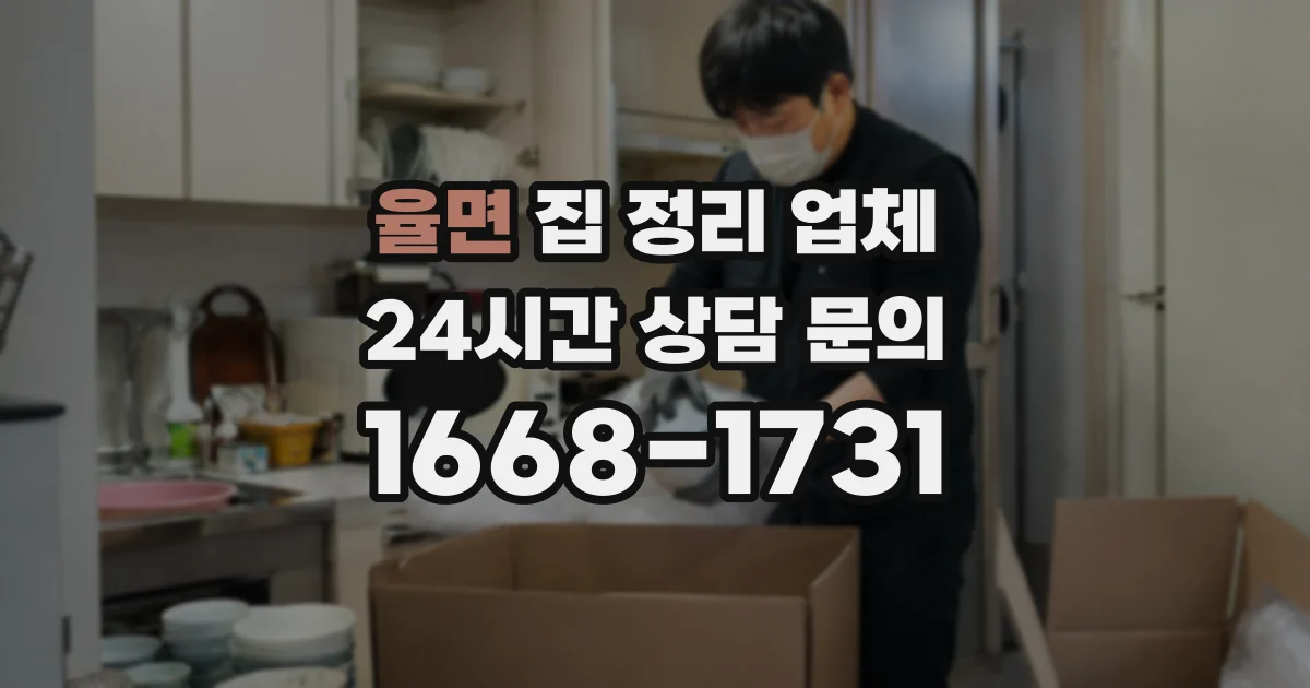 율면 집 정리 업체