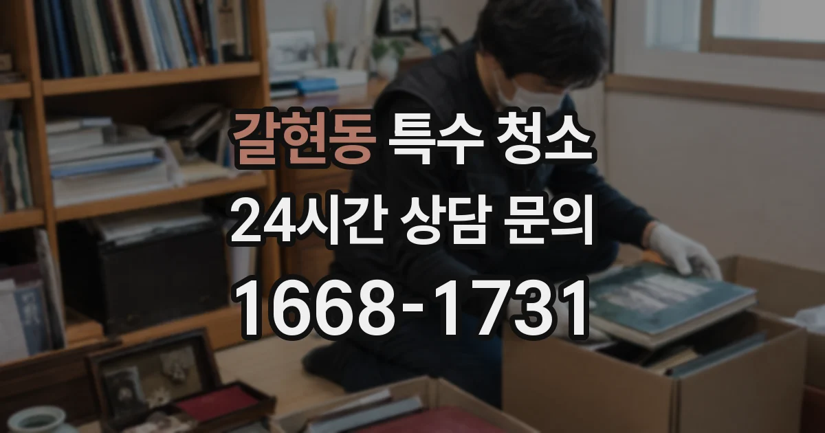 갈현동 특수 청소