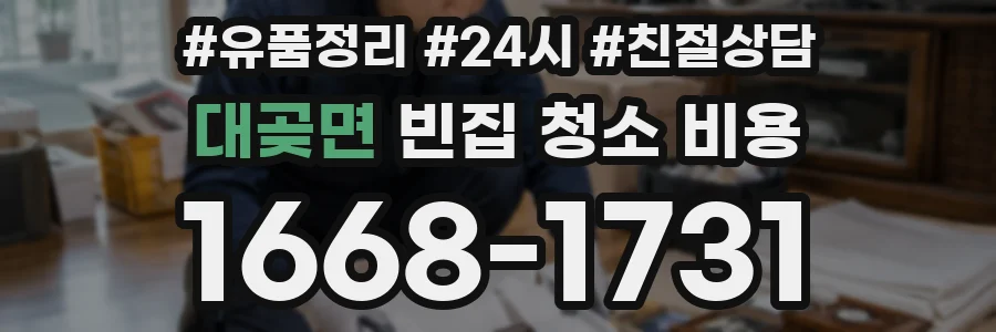 대곶면 빈집 청소 비용