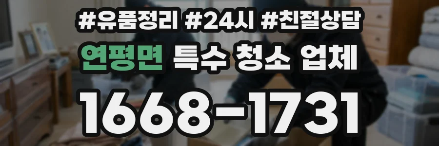 연평면 특수 청소 업체