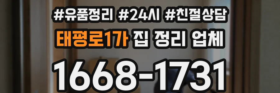 태평로1가 집 정리 업체
