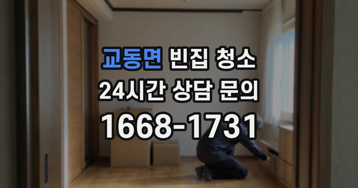 교동면 빈집 청소