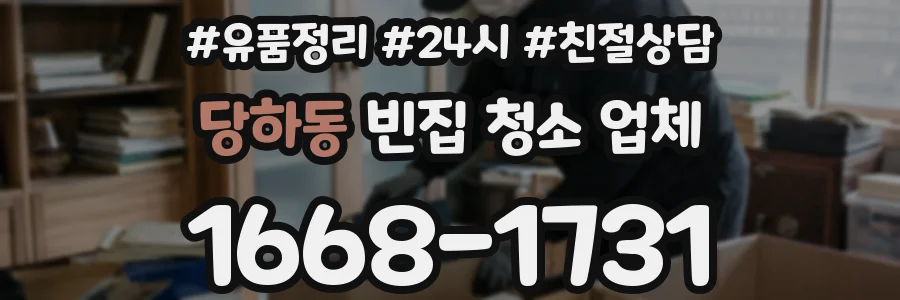 당하동 빈집 청소 업체