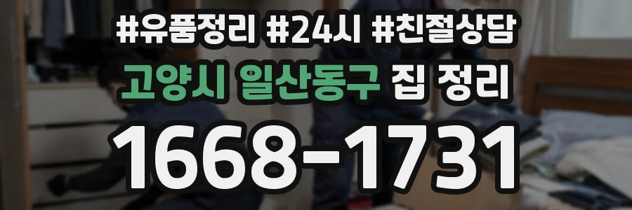 고양시 일산동구 집 정리