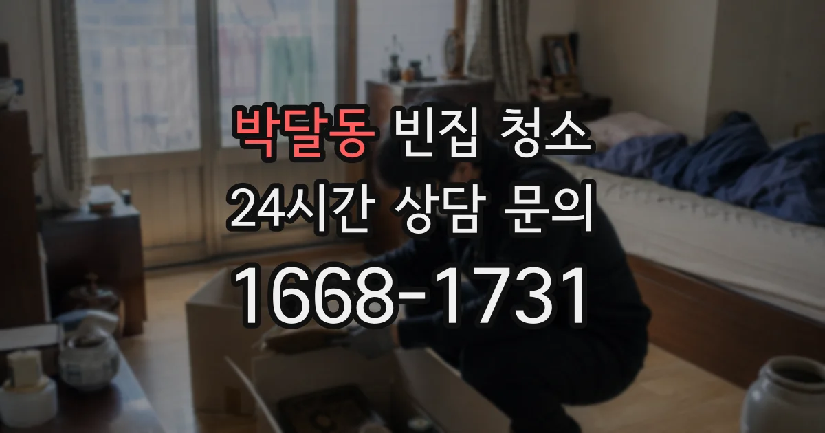 박달동 빈집 청소