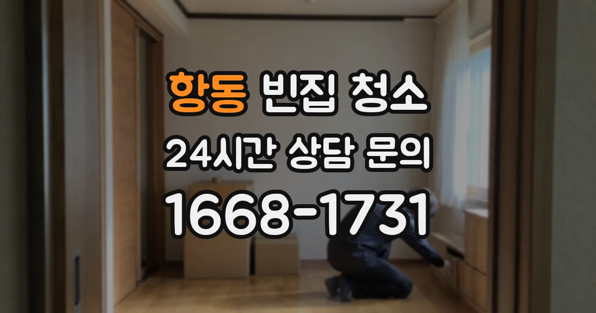 항동 빈집 청소