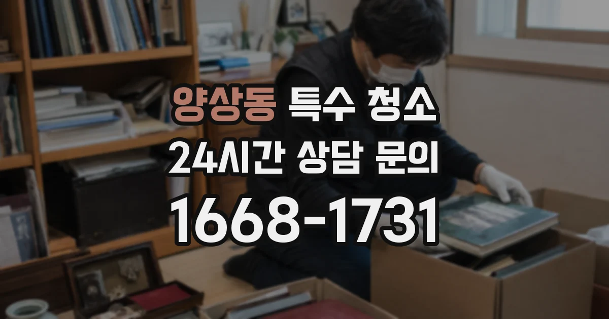 양상동 특수 청소