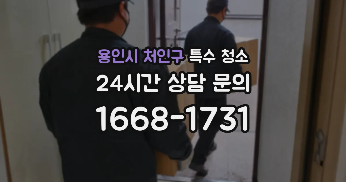 용인시 처인구 특수 청소