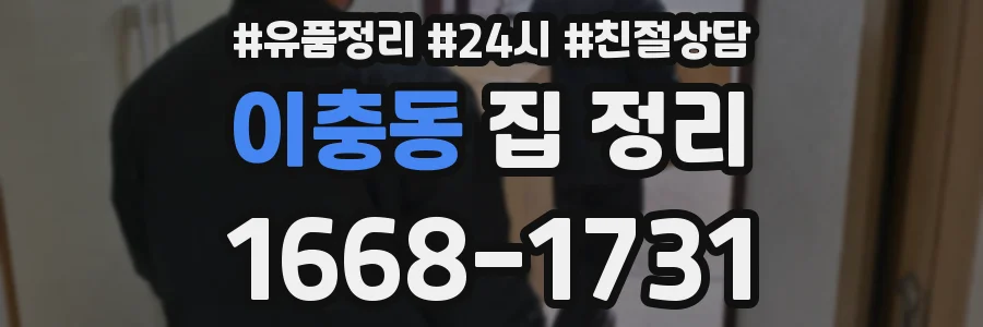 이충동 집 정리