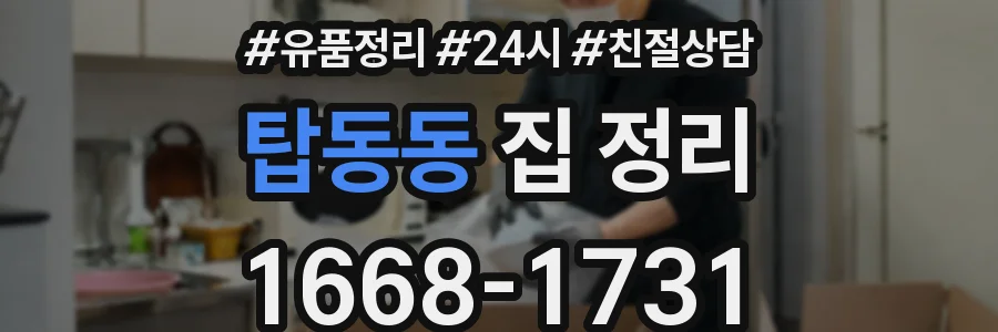 탑동동 집 정리
